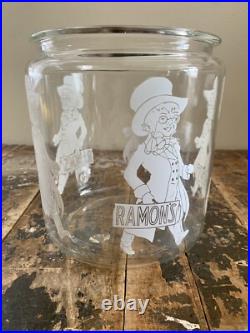 Vintage Ramon's The Little Doctor General/Country Store Glass Counter Bulk Jar
