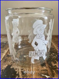 Vintage Ramon's The Little Doctor General/Country Store Glass Counter Bulk Jar