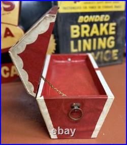 Vintage Rare Circa 1930's Buster Brown Shoes Treasure Chest Counter Display