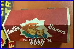 Vintage Rare Circa 1930's Buster Brown Shoes Treasure Chest Counter Display