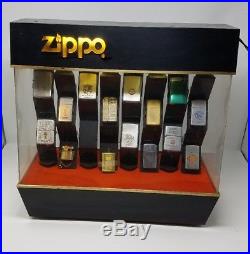 Vintage Rare Zippo Lighter Lighted Revolving Rotating Store Display Case Only