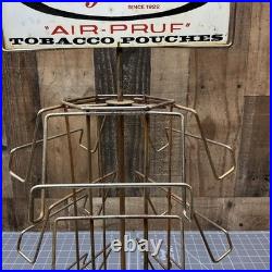 Vintage Rare advertising display Craftsman rack sign Tobacco Pouches, Great