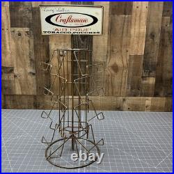 Vintage Rare advertising display Craftsman rack sign Tobacco Pouches, Great