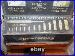 Vintage Rawlplugs Store Display Cabinet