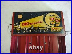 Vintage Ray-O-Vac Flashlight Battery Store Counter Wall Merchandiser Display