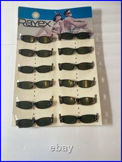 Vintage Rayex Sunglass Display With Sunglasses