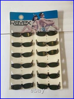 Vintage Rayex Sunglass Display With Sunglasses