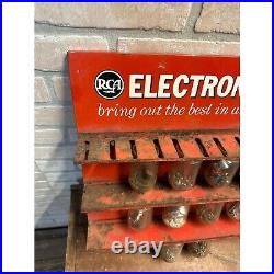 Vintage Rca Electron Tubes Store Display Rack Advertising Vacuum Amp