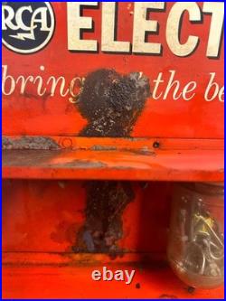 Vintage Rca Electron Tubes Store Display Rack Advertising Vacuum Amp