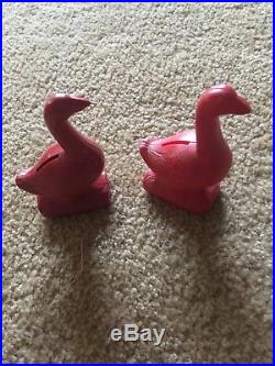 Vintage Red Goose Shoes Store Display. 7 Eggs. Electric Buzzer & 2 Banks