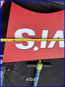 Vintage Red Tab LEVI'S Denim Jeans Retail Store Display Advertising Lighted Sign