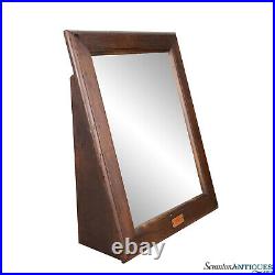 Vintage Red Wing Shoe Store Mahogany Floor Mirror