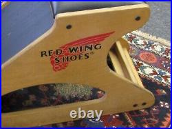Vintage Red Wing Shoes Salesman Sales Stool
