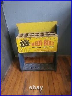 Vintage Redi-Bolt Tractor Supply House Hardware Store Display Storage Center old