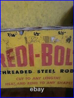 Vintage Redi-Bolt Tractor Supply House Hardware Store Display Storage Center old