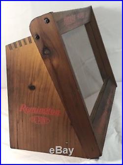 Vintage Remington High Speed 22s Kleanbore Wood Countertop Store Display Case