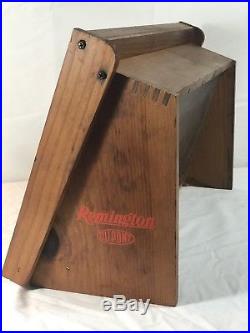 Vintage Remington High Speed 22s Kleanbore Wood Countertop Store Display Case