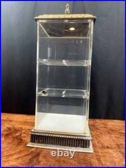 Vintage Renauld Sunglasses Table Top Brass & Glass Store Display Case