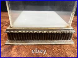 Vintage Renauld Sunglasses Table Top Brass & Glass Store Display Case