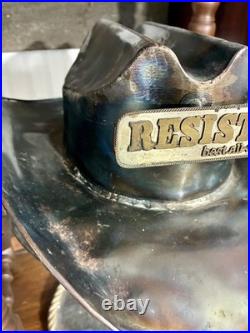 Vintage Resistol-branded steel mercantile display rack, 1970s