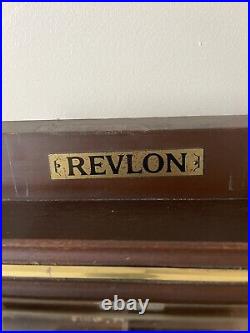 Vintage Revlon Store Counter Point Of Sale Display Case Scissors Clippers
