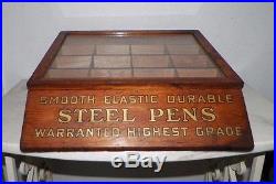 Vintage Rexall Pen Display Advertising Case K E Watson Co Drug Store Orange Ca