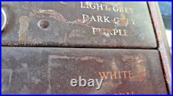 Vintage Rit Dye General Country Store Advertising Display Cabinet With Drawers