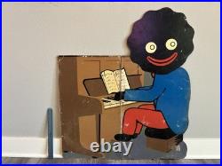 Vintage Robertson's Die-Cut Piano Player Cardboard Store Display