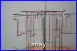 Vintage Rotating Store Counter Display Rack Postcards Card Catalog Metal Stand