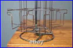 Vintage Rotating Store Counter Display Rack Postcards Card Catalog Metal Stand