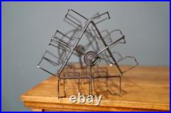 Vintage Rotating Store Counter Display Rack Postcards Card Catalog Metal Stand