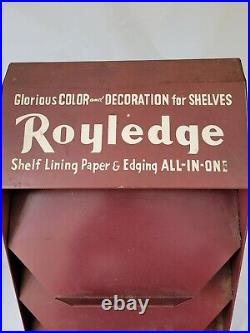 Vintage Royledge Shelf Paper Metal Display Color & Decorations for Shelves