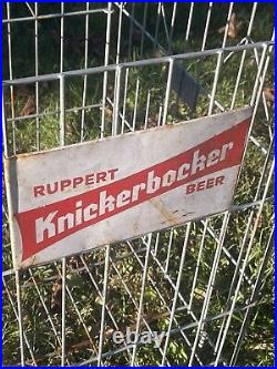 Vintage Ruppert KNICKERBOCKER Beer Advertising Store Display collapsible bin