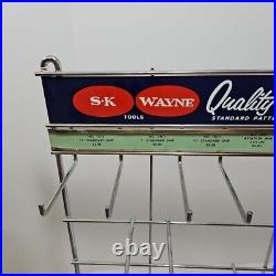 Vintage S-K Tools Chicago Illinois Display Rack Hardware Store 25 X 18 X 6 SK