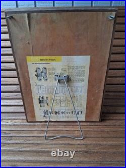 Vintage SOSS Invisible Hinges Salesman Sample Display Board- Detroit, Mich