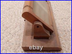 Vintage SWANK Store Dealer Display Case Wood Glass Cufflink Collar