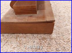 Vintage SWANK Store Dealer Display Case Wood Glass Cufflink Collar