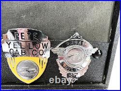 Vintage Salemsman Samples Hook Fast Badges Belt Buckles Tie Bars 13 Pieces 1960s