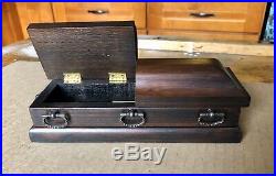Vintage Salesman Sample Miniature Coffin, Casket, Funeral Home Advertiser