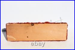 Vintage Santa Sleigh Flying Reindeer & Town Village Chalkware Store Display