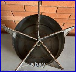 Vintage Scripto Round Metal Display Stand Rotating Advertising Pens Pencils