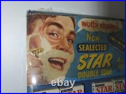 Vintage Sealected Star Double edge razor blades Store Display 20 BOXES RARE