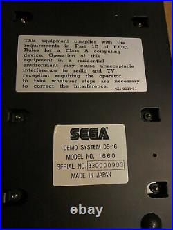 Vintage Sega Genesis DS-16 Store Demo Kiosk Unit Display & Button Nintendo M82