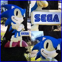 Vintage Sega Sonic The Hedgehog 7ft Statue Store Display Kiosk Genesis Saturn