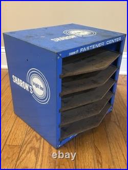 Vintage Sharon's Bright Line Fastener Center Drawer Cabinet Metal Display
