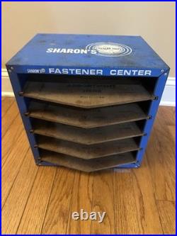 Vintage Sharon's Bright Line Fastener Center Drawer Cabinet Metal Display