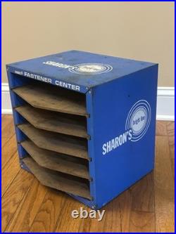 Vintage Sharon's Bright Line Fastener Center Drawer Cabinet Metal Display