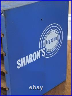 Vintage Sharon's Bright Line Fastener Center Drawer Cabinet Metal Display