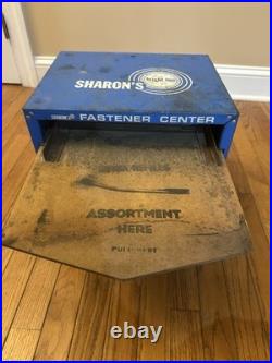 Vintage Sharon's Bright Line Fastener Center Drawer Cabinet Metal Display