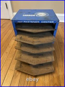 Vintage Sharon's Bright Line Fastener Center Drawer Cabinet Metal Display